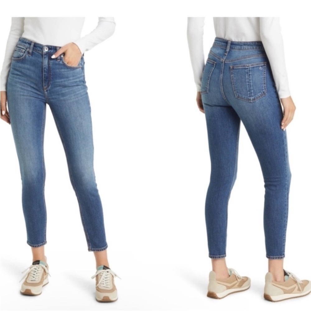 Rag & Bone Nina High Rise Skinny Jeans Light Wash Size 29